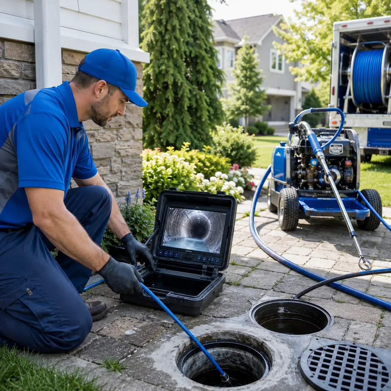 Outdoor drain cleaning professionals serving Highland Home, AL